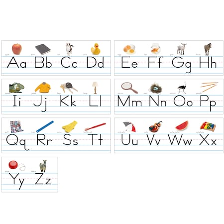 North Star Teacher Resources Alphabet Lines, Photo Traditional Manuscript Bulletin Board Set, PK7 NS9009
